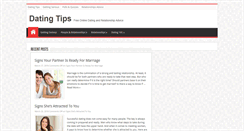 Desktop Screenshot of datingtips.com