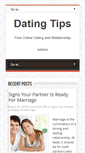 Mobile Screenshot of datingtips.com